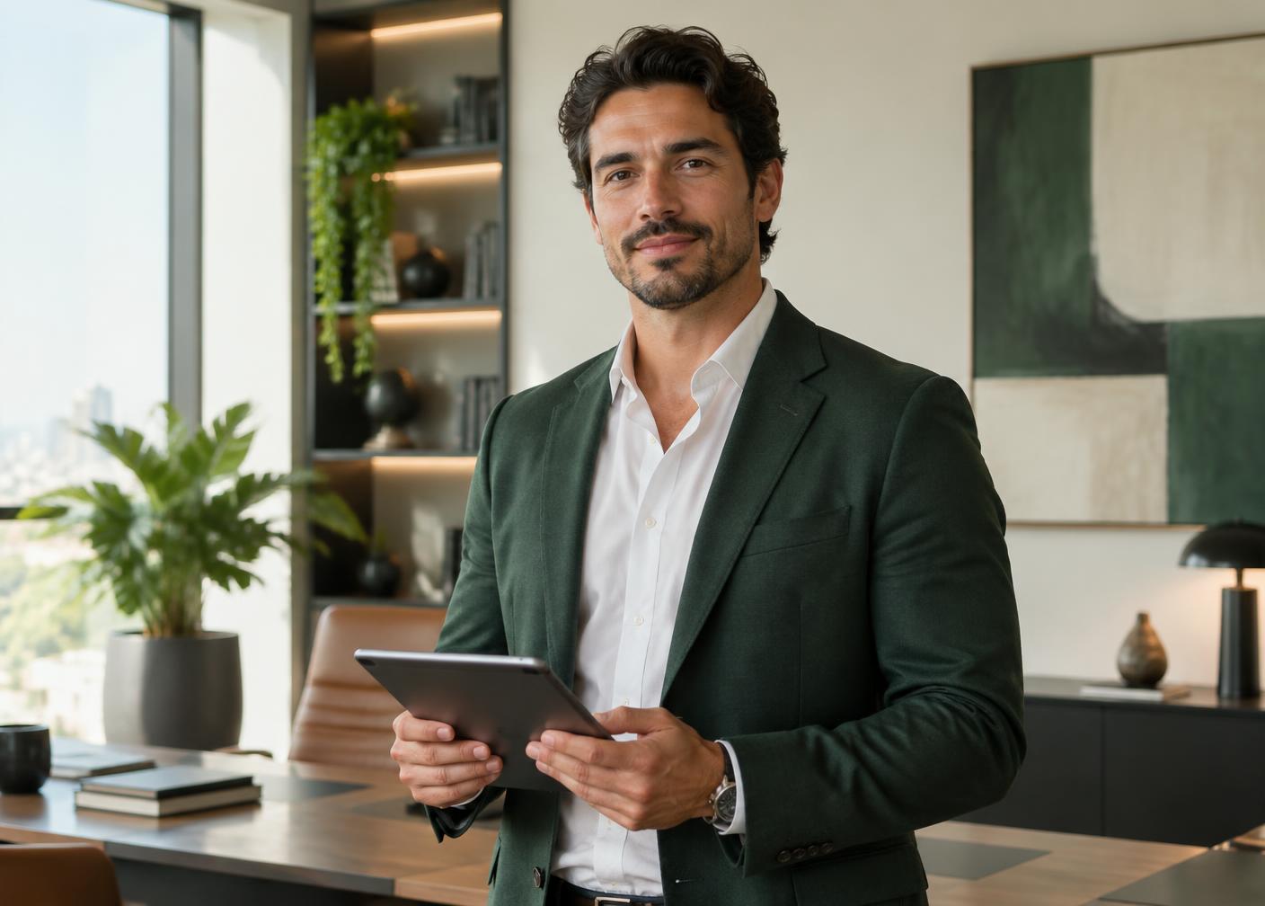 Consultor parceiro da Benefit Club em ambiente de trabalho